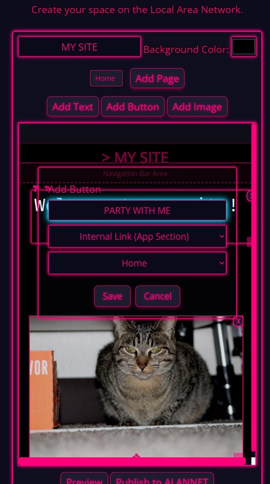 A.L.A.N. Website Builder